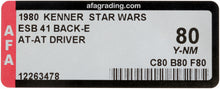 Load image into Gallery viewer, Star Wars 1980 Vintage Kenner ESB 41 Back E AT-AT Driver MOC AFA Y-80