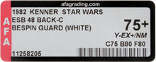 Load image into Gallery viewer, Star Wars 1982 Vintage Kenner ESB 48 Back C Bespin Guard White MOC AFA Y-75+
