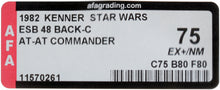 Load image into Gallery viewer, Star Wars 1982 Vintage Kenner ESB 48 Back C AT-AT Commander MOC AFA 75
