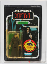 Load image into Gallery viewer, Star Wars 1984 Vintage Kenner ROTJ 79 Back B Emperor MOC AFA Y-75+