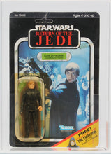 Load image into Gallery viewer, Star Wars 1983 Vintage Kenner ROTJ 65 Back C Luke Jedi Blue Saber MOC AFA Y-60