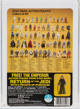 Load image into Gallery viewer, Star Wars 1983 Vintage Kenner ROTJ 65 Back C Luke Jedi Blue Saber MOC AFA Y-60