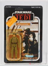 Load image into Gallery viewer, Star Wars 1984 Vintage Kenner ROTJ 77 Back A Rebel Commando MOC AFA Y-75