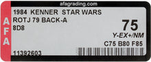 Load image into Gallery viewer, Star Wars 1984 Vintage Kenner ROTJ 79 Back A 8D8 MOC AFA Y-75