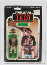 Load image into Gallery viewer, Star Wars 1983 Vintage Kenner ROTJ 65 Back A Lando Skiff MOC AFA Y-80+