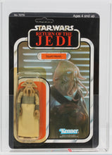 Load image into Gallery viewer, Star Wars 1984 Vintage Kenner ROTJ 77 Back A Squid Head MOC AFA Y-80