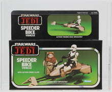 Load image into Gallery viewer, Star Wars 1983 Vintage Kenner ROTJ Speeder Bike MISB AFA U80+