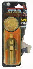 Load image into Gallery viewer, Star Wars 1985 Vintage Kenner Anakin Skywalker w/Coin on Cut POTF Card
