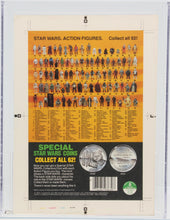 Load image into Gallery viewer, Star Wars 1985 Vintage Kenner POTF Princess Leia Hand Cut Proof Card AFA 85