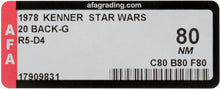 Load image into Gallery viewer, Star Wars 1978 Vintage Kenner 20 Back G R5-D4 MOC AFA 80