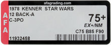 Load image into Gallery viewer, Star Wars 1978 Vintage Kenner 12 Back A C-3PO MOC AFA 75+