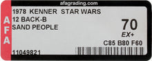 Load image into Gallery viewer, Star Wars 1978 Vintage Kenner 12 Back B Sand People MOC AFA 70