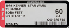 Load image into Gallery viewer, Star Wars 1979 Vintage Kenner 21 Back B Boba Fett MOC AFA 60