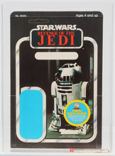 Load image into Gallery viewer, Star Wars 1983 Vintage Kenner Revenge of the Jedi R2-D2 Blank Name Proof AFA 80