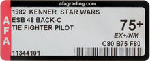 Load image into Gallery viewer, Star Wars 1982 Vintage Kenner ESB 48 Back C Tie Fighter Pilot MOC AFA 75+