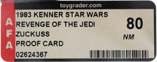 Load image into Gallery viewer, Star Wars 1983 Vintage Kenner Revenge of the Jedi Zuckuss Proof AFA 80