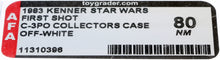Load image into Gallery viewer, Star Wars 1983 Vintage Kenner ROTJ C-3PO Collectors Case First Shot Off White AFA 80