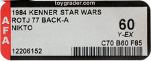 Load image into Gallery viewer, Star Wars 1984 Vintage Kenner ROTJ 77 Back A Nikto MOC AFA Y-60