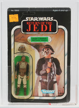 Load image into Gallery viewer, Star Wars 1983 Vintage Kenner ROTJ 65 Back A Lando Skiff Guard MOC AFA Y-70+