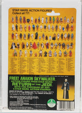 Load image into Gallery viewer, Star Wars 1984 Vintage Kenner ROTJ 77 Back B Emperor MOC AFA Y-30