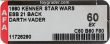 Load image into Gallery viewer, Star Wars 1980 Vintage Kenner ESB 21 Back Darth Vader MOC AFA 60