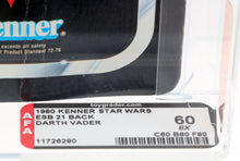 Load image into Gallery viewer, Star Wars 1980 Vintage Kenner ESB 21 Back Darth Vader MOC AFA 60