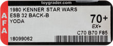 Load image into Gallery viewer, Star Wars 1980 Vintage Kenner ESB 32 Back B Yoda MOC AFA 70+