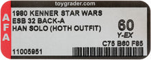 Load image into Gallery viewer, Star Wars 1980 Vintage Kenner ESB 32 Back A Han Solo Hoth MOC AFA Y-60