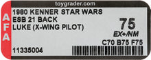 Load image into Gallery viewer, Star Wars 1980 Vintage Kenner ESB 21 Back Luke X-Wing MOC AFA 75