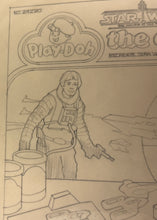 Load image into Gallery viewer, Star Wars 1984 POTF Play-Doh set concept artwork 13" X 13"