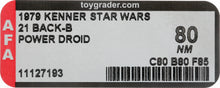 Load image into Gallery viewer, Star Wars 1979 Vintage Kenner 21 Back B Power Droid MOC AFA 80