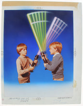 Load image into Gallery viewer, Star Wars 1980 and 1983 Vintage Kenner The Force Lightsaber Artwork (2 pieces)