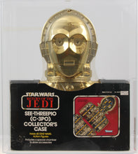 Load image into Gallery viewer, Star Wars 1983 Vintage Kenner ROTJ C-3PO Collector's Case MISB AFA 75