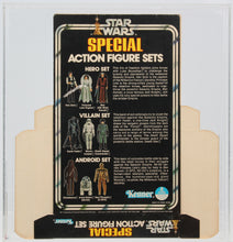 Load image into Gallery viewer, Star Wars 1978 Kenner 3-Pack Series 1 Box Flat White Board/Cello Window AFA 80