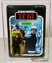 Load image into Gallery viewer, Star Wars 1983 Vintage Kenner ROTJ 65A Luke Skywalker Jedi Knight (blue saber) AFA 85 MOC