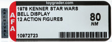 Load image into Gallery viewer, Star Wars 1978 Vintage Kenner Bell Display 12 Action Figures AFA 80