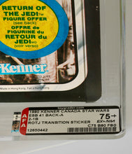 Load image into Gallery viewer, Star Wars 1983 ESB/ROTJ logo transition MOC 2-1B AFA 75+ (Canada)
