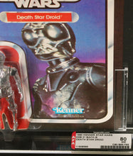 Load image into Gallery viewer, Star Wars 1980 Vintage Kenner ESB 31-B Death Star Droid AFA 80 MOC