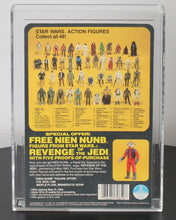 Load image into Gallery viewer, Star Wars 1982 Vintage Kenner Hoth Stormtrooper Revenge of the Jedi Proof Card AFA 85