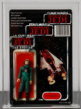 Load image into Gallery viewer, Star Wars 1984 Palitoy Tri-Logo Vintage A-Wing Pilot 70 back AFA 70 MOC