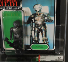 Load image into Gallery viewer, Star Wars 1984 PBP Tri-Logo Vintage Zuckuss 70 back AFA 85 MOC