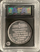 Load image into Gallery viewer, Star Wars 1984 Vintage Kenner POTF Coin AT-AT AFA 80