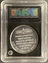 Load image into Gallery viewer, Star Wars 1984 Vintage Kenner POTF Coin AT-AT AFA 85