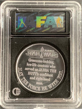 Load image into Gallery viewer, Star Wars 1984 Vintage Kenner POTF Coin Bib Fortuna AFA 85