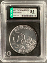 Load image into Gallery viewer, Star Wars 1984 Vintage Kenner POTF Coin Biker Scout AFA 85