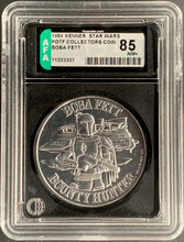 Load image into Gallery viewer, Star Wars 1984 Vintage Kenner POTF Coin Boba Fett AFA 85