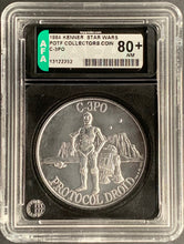 Load image into Gallery viewer, Star Wars 1984 Vintage Kenner POTF Coin C-3PO AFA 80+