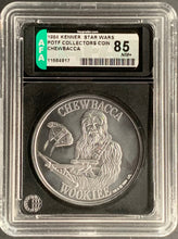 Load image into Gallery viewer, Star Wars 1984 Vintage Kenner POTF Coin Chewbacca AFA 85