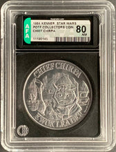 Load image into Gallery viewer, Star Wars 1984 Vintage Kenner POTF Coin Chief Chirpa AFA 80