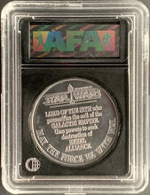 Load image into Gallery viewer, Star Wars 1984 Vintage Kenner POTF Coin Darth Vader AFA 85